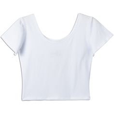 Choies White Tight Crop Top T-shirt ($16)