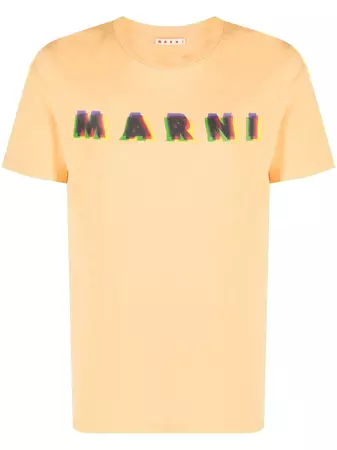 Marni logo-print Cotton T-shirt - Farfetch
