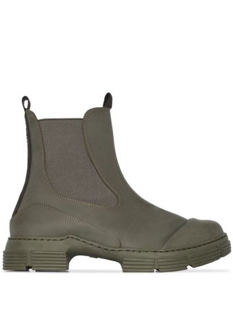GANNI chunky sole Chelsea ankle boots - FARFETCH