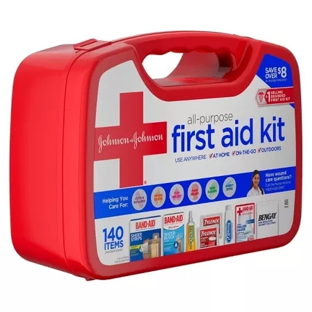 Johnson & Johnson All-Purpose Portable Compact First Aid Kit - 140pc : Target