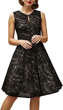 Kate Kasin Summer Lace Cocktail Dresses for Women Wedding Guest A-Line Cocktail Party Formal Prom Dress at Amazon Women’s Clothing store