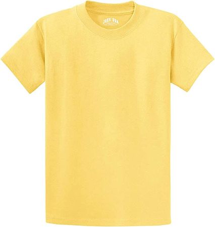Joe's USA Heavyweight 6.1-Ounce, 100% Cotton T-Shirts-S-Yellow | Amazon.com