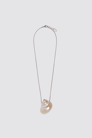 SPECIAL EDITION SHELL NECKLACE | ZARA United States silver