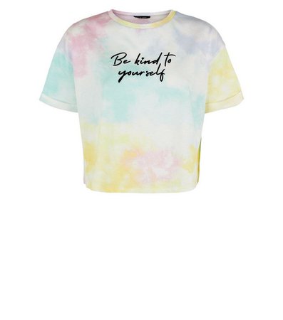 Multicoloured Tie Dye Boxy Cropped T-Shirt | New Look