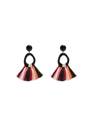 Violeta BY MANGO Tassels pendant earrings
