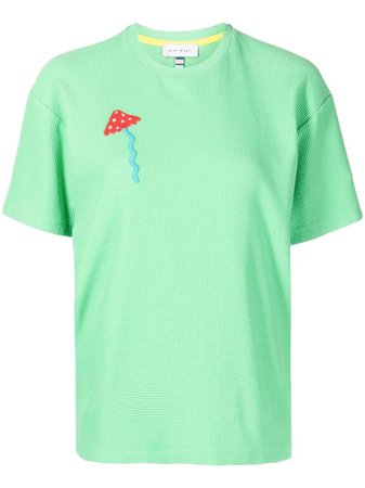 Mira Mikati mushroom-motif Embroidered T-Shirt - Farfetch