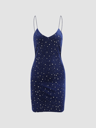 blue star dress