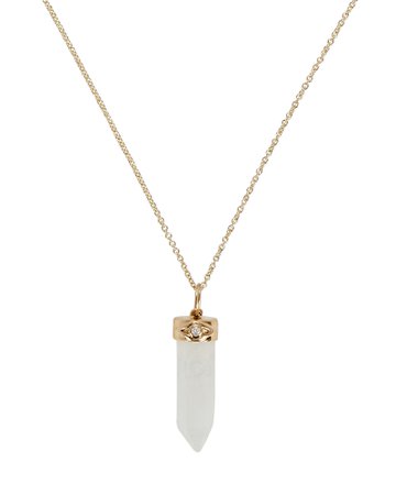 Sydney Evan Crystal Charm Pendant Necklace| INTERMIX®