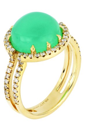 Bony Levy Round Chrysoprase Ring (Trunk Show Exclusive) | Nordstrom