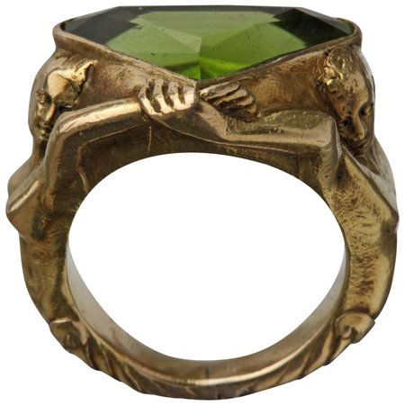 Sculptural Adam and Eve Paradise Ring For Sale at 1stDibs | adam and eve jewelry, adam and eve ring, eve and avva rings