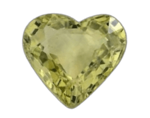0.94 Carat Heart Green Sapphire 6.30x5.97×3.08