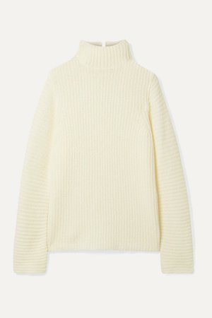 Helmut Lang | Ghost ribbed-knit turtleneck sweater | NET-A-PORTER.COM