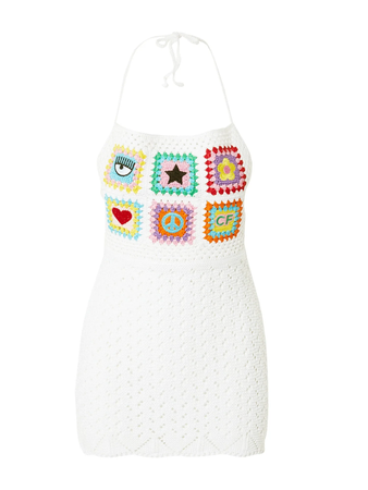 Chiara Ferragni - Women's Crochet Mini Dress - White - Cotton
