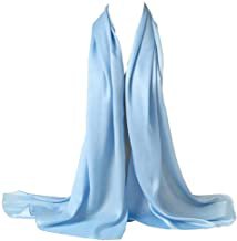long baby blue shawl