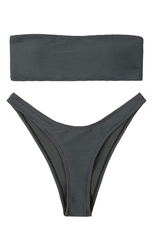 ﻿​﻿​﻿﻿Amazon.com: NO NO CAT Women's High Cut Bandeau Bikini Set Off Shoulder High Waist Two Piece Bathing Suit Swimsuit Amy Green: Clothing