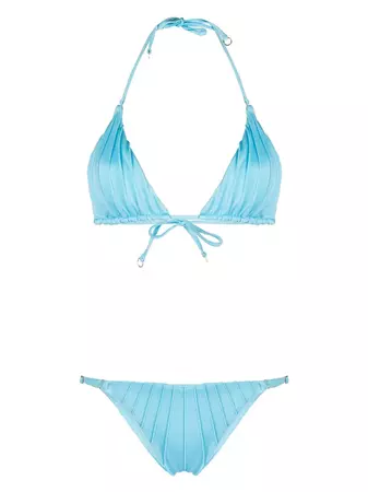Noire Swimwear Gathered Bikini Set - Farfetch