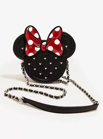 Loungefly Disney Quilted Minnie Mouse Crossbody Bag