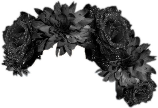 Grey Aesthetic Flower Crown
