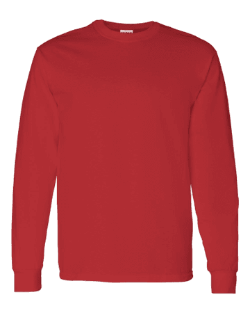 red long sleeve shirt