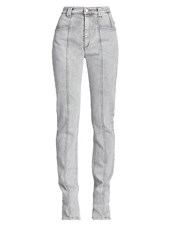 Shop Isabel Marant Vokayae Paneled Skinny Jeans | Saks Fifth Avenue