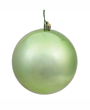 Vickerman Set of 4 6" Celadon Shiny Ball Christmas Ornaments