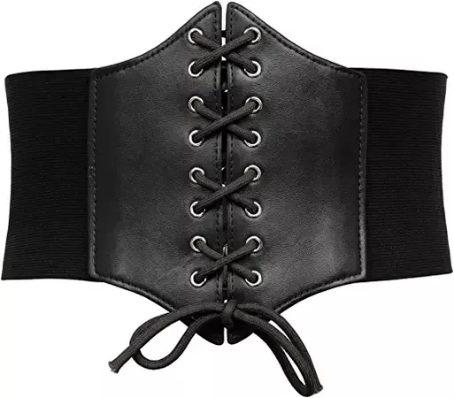 GRACE KARIN Lace-up Cinch Belt Tied Corset Elastic Waist Belt at Amazon Women’s Clothing store