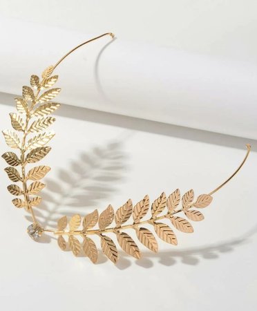 golden leaf hair accessory
