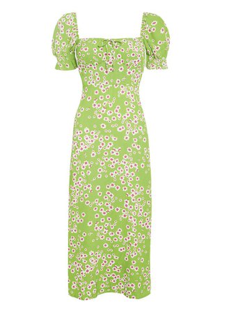Evelyn Midi Dress Le Bon Apple Green – FAITHFULL THE BRAND AU
