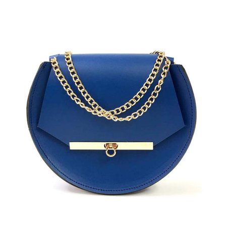 Angela Valentine Handbags - Loel Mini Military Bee Chain Bag Clutch In Royal Blue