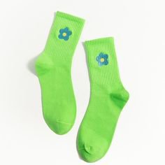 neon green socks