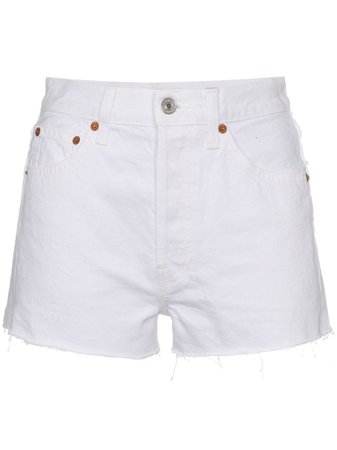 Re/Done Short Jeans Cintura Alta - Farfetch