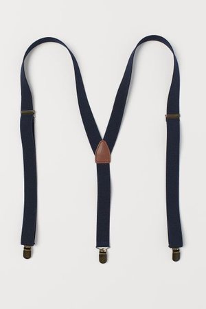 Suspenders - Dark blue - Men | H&M US