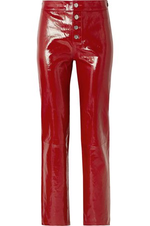 RtA | Max patent-leather straight-leg pants | NET-A-PORTER.COM