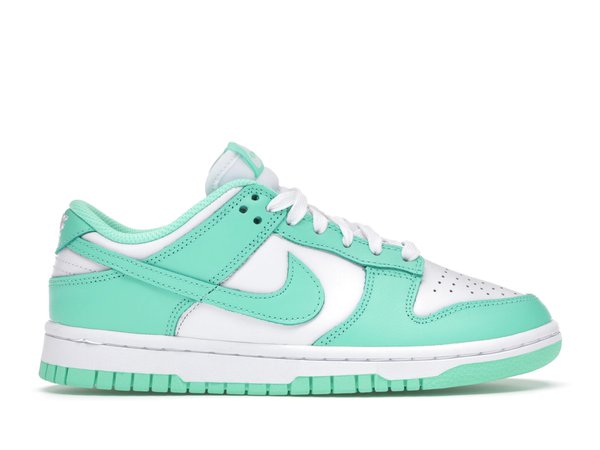 white & mint green trainers