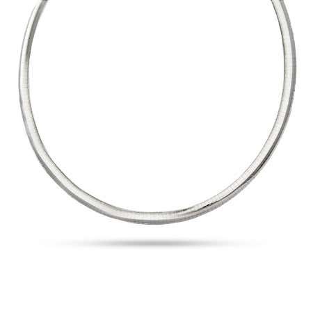 6mm Sterling Silver Omega Necklace
