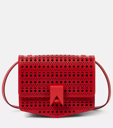 Le Papa Small Vienne Leather Crossbody Bag in Red - Alaia | Mytheresa