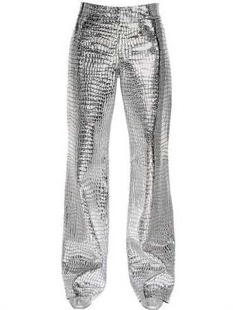 silver pants