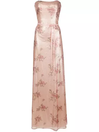 Marchesa Notte Bridesmaids Bridesmaid floral-printed Sequin Gown - Farfetch