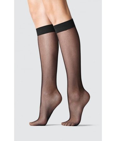 Fogal Netlace Fishnet Knee-Highs - Socks from luxury-legs.com UK