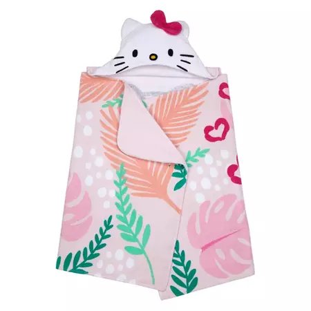 Hello Kitty Kids Cotton Hooded Towel - Walmart.com