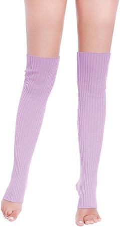 V28 Women 80s Party Warm Costume Marathon Knit Long Socks Leg Warmers (60White) at Amazon Women’s Clothing store