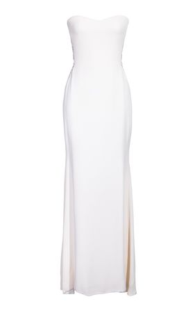 Gianni Versace 1990's White Embellished Side Cutout Gown By Moda Archive X Tab Vintage | Moda Operandi