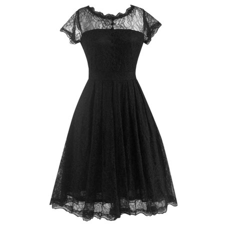 Black Lace Summer Dress – joychic