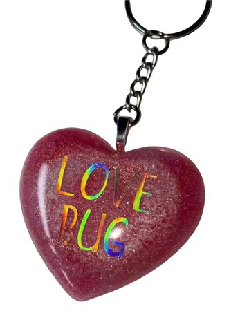 Valentines Day Conversation Heart Keychains Resin | Etsy