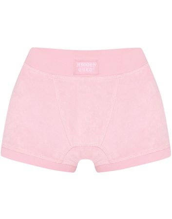 HIDDEN CULT Terry Baby Pink Boxer Shorts