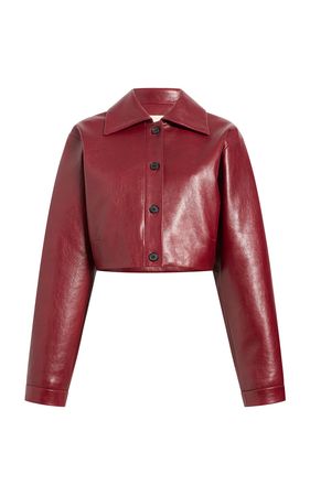 Sue Cropped Leather Jacket By Khaite | Moda Operandi