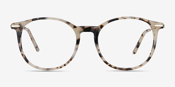 Quill - Round Ivory Tortoise Frame Glasses For Women | EyeBuyDirect