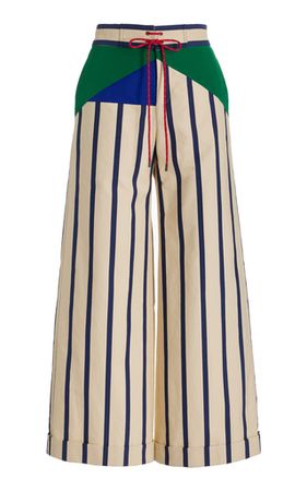 Harbor City Striped Cotton Wide-Leg Pants By Rosie Assoulin | Moda Operandi