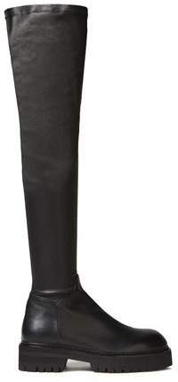 Stretch-leather Over-the-knee Boots