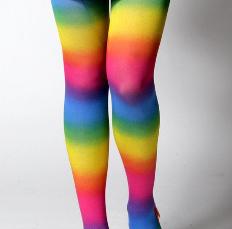 Rainbow tights